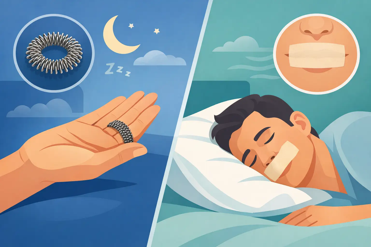 Acupressure Ring vs Mouth Tape for Snoring