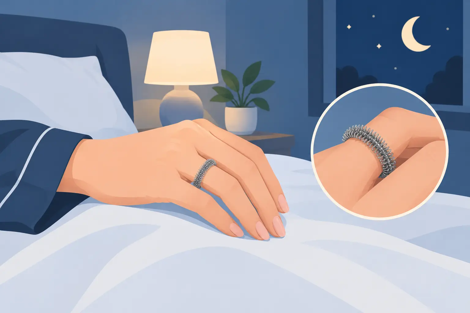 How to Wear an Acupressure Ring at Night